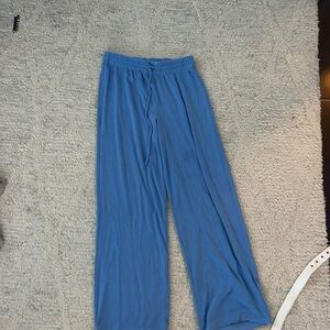 aritzia comfy lounge pants blue